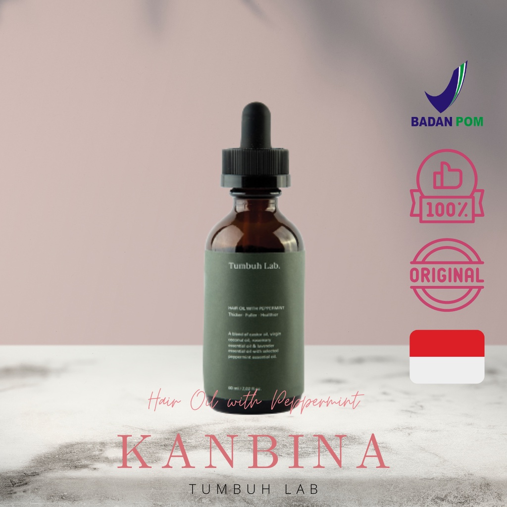 Jual Tumbuh Lab Hair Oil with Peppermint 60ML Indonesia