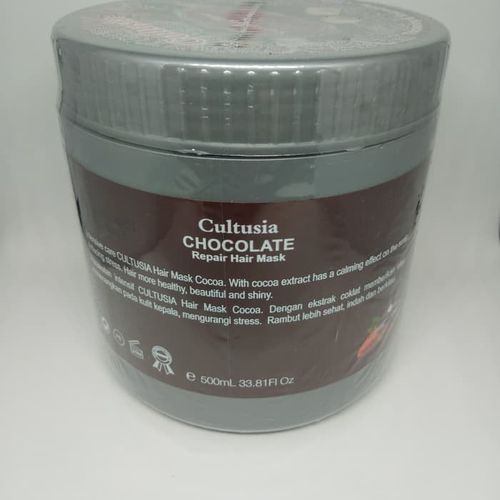 MASKER RAMBUT RUSAK DAN KERING HAIRSPA HAIR SPA RAMBUT WANITA HAIR MASK CHOCOLATE CULTUSIA 500ML HAIR MASK CHOCOLATE CULTUSIA 500ML BPOM MASKER RAMBUT COKLAT