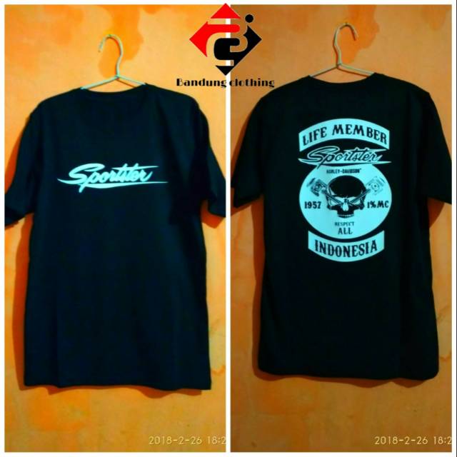 Baju kaos tshirt sportster indonesia motor harley davidson keren