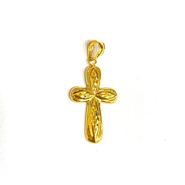 Liontin Salib Variasi Setengah Gram Liontin Emas Asli Kadar 700