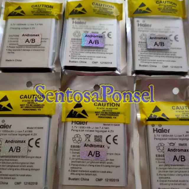 baterai andromax A (a16c3h) dan b (b16c2h) original