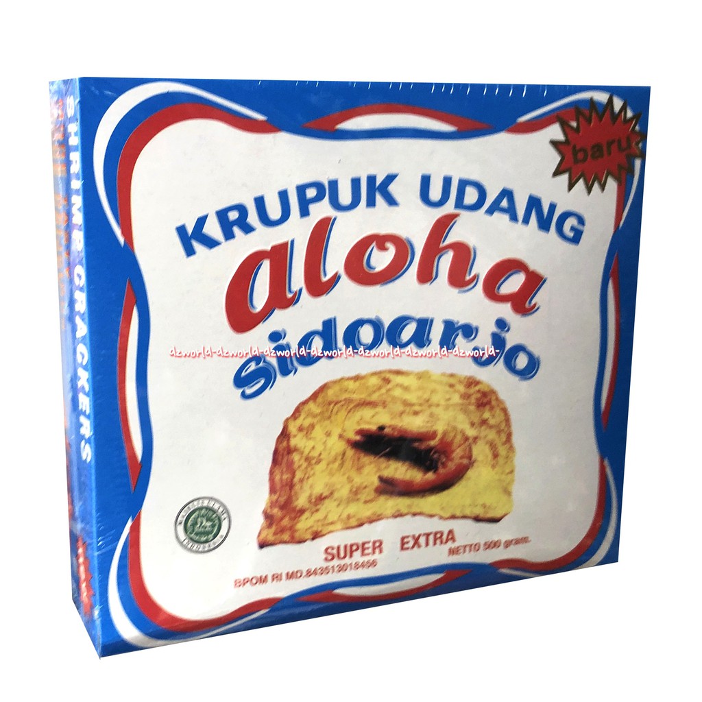 Krupuk Udang Aloha Sidoarjo Super Extra Kerupuk Udang Shirimp Crackers 500gr