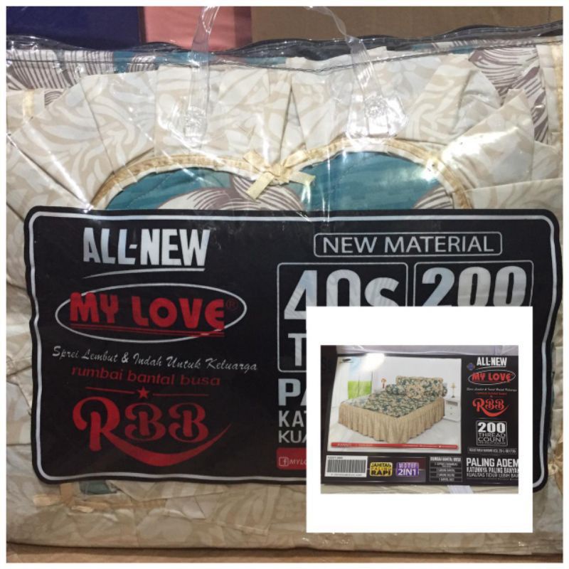 My Love - Sprei RBB (Rumbai Bantal Busa) King My Love Avanti 180x200 - RBB