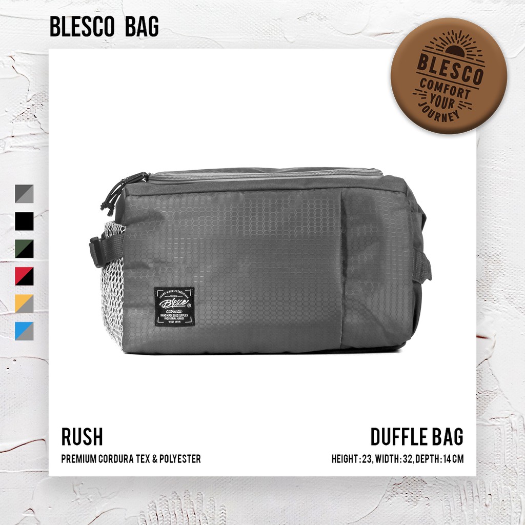 Tas Olahraga Gym Tas Fitness Warna Grey - Blesco Rush