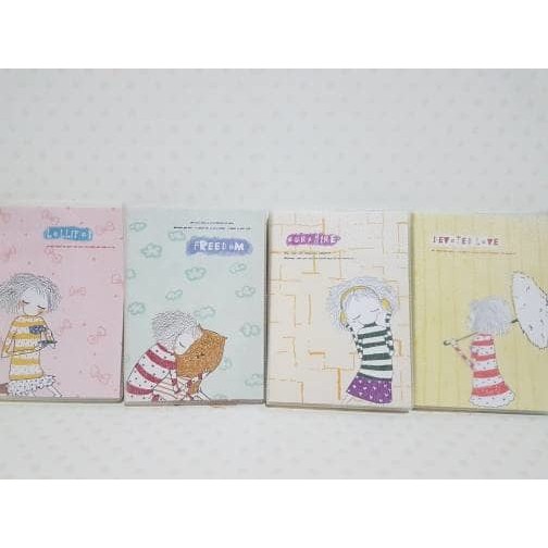 

PROMO TERLARIS Note Book Mini Warna Curly Hair Girl Sampul Glitter