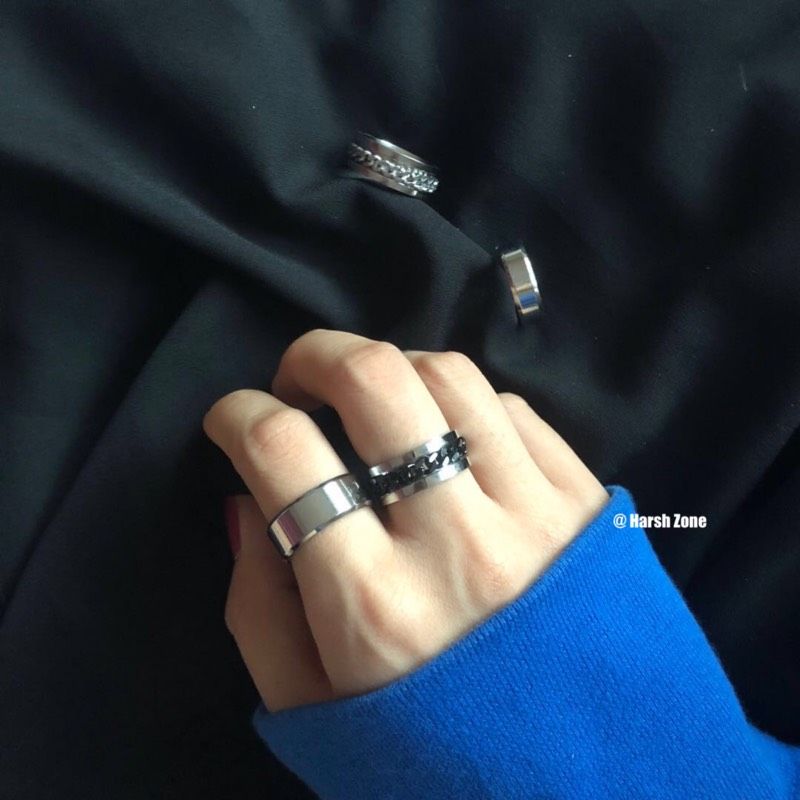 Cincin Rantai Gaya Hip Hop Korea