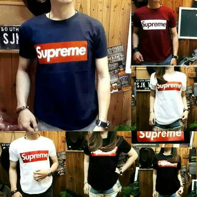 Kaos pria supereme/kaos distro supreme unisex