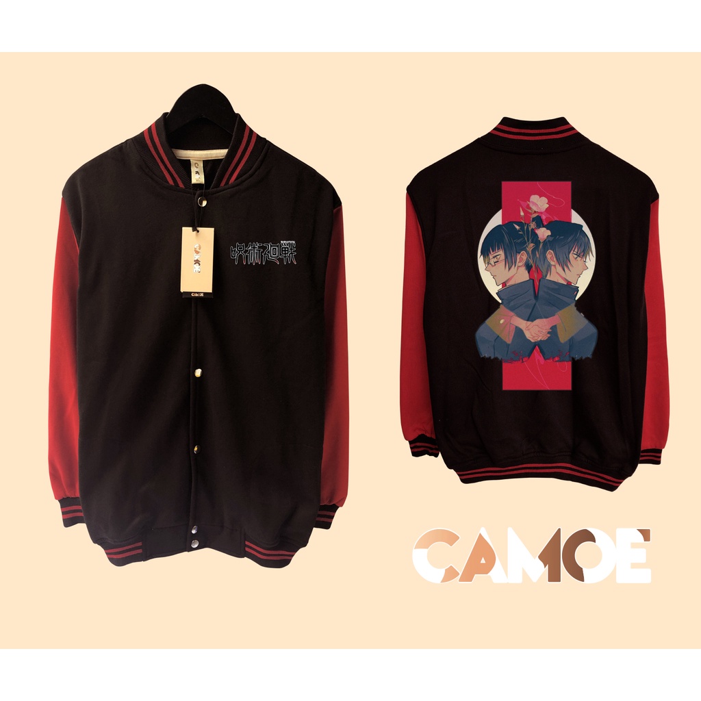 Jaket Baseball Varsity Anime Jujutsu kaisen Mai Maki Zenin