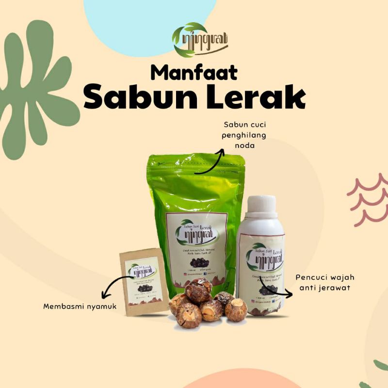Sabun Lerak (Sabun cuci natural alami aman untuk batik, sutra, clodi dan menspad) pengganti detergen
