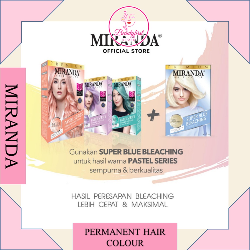 .·:*¨༺BFirst MIRANDA Hair Color Pastel Series - Semir Pewarna Rambut Pastel