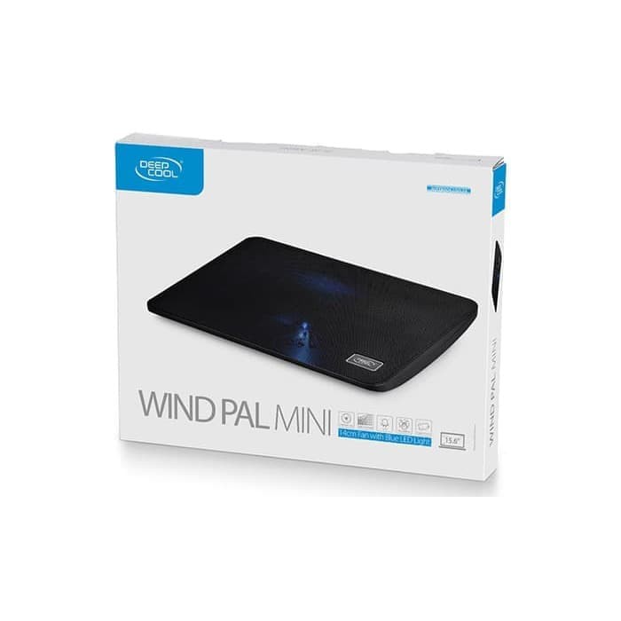 Laptop Cooler Deepcool Windpal Mini - Black Original Kipas Pendingin Laptop Notebook Origina;