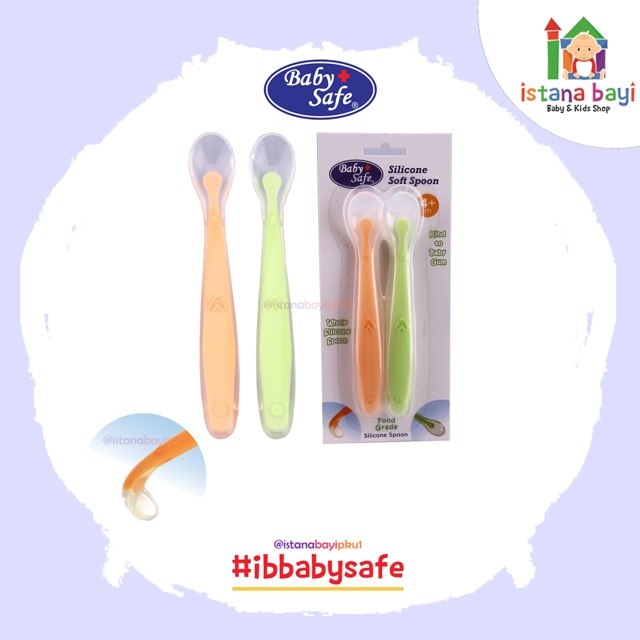 Baby Safe Silicone Soft Spoon - Sendok makan bayi SC009