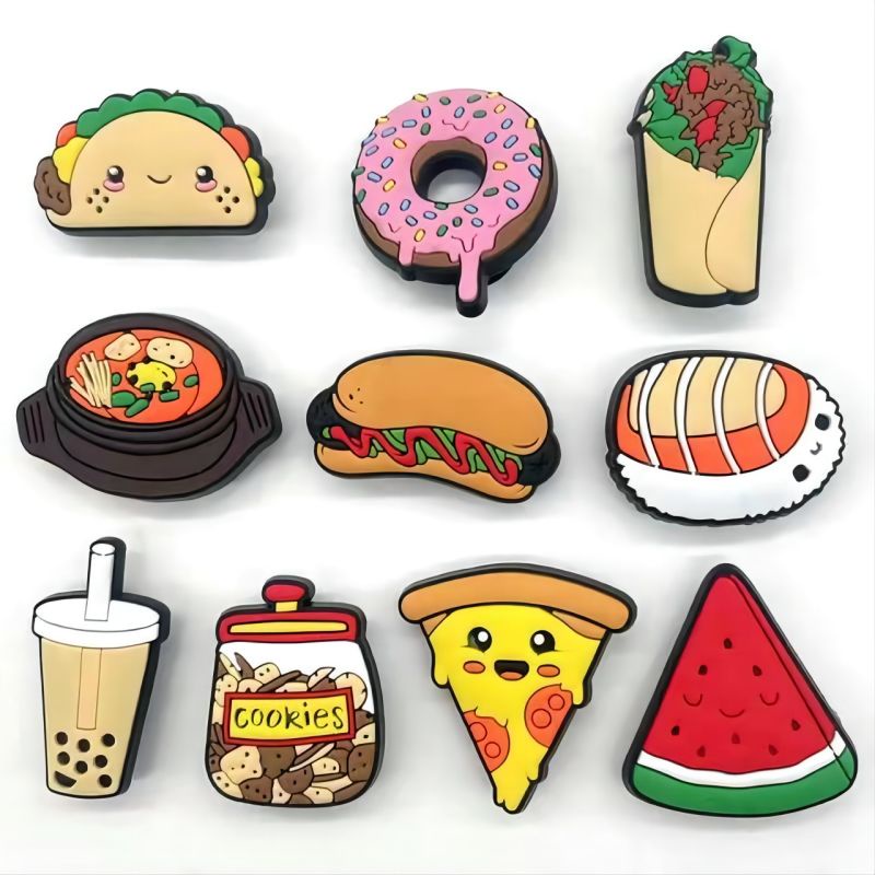 7-20pcs Charms crocs Gesper Sepatu Bahan PVC Untuk Hadiah Anak