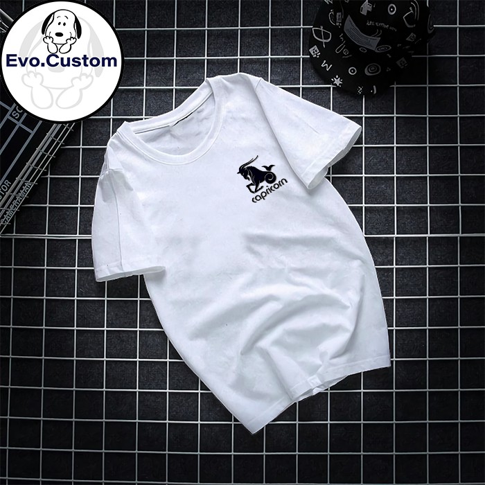 BAJU KAOS CAPRICORN ZODIAK TSHIRT KATUN WANITA DAN PRIA S - XXL