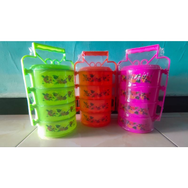 Rantang Plastik // Rantang susun 4 plastik // Rantang murah bahan plastik // Rantang susun 4 // Rant