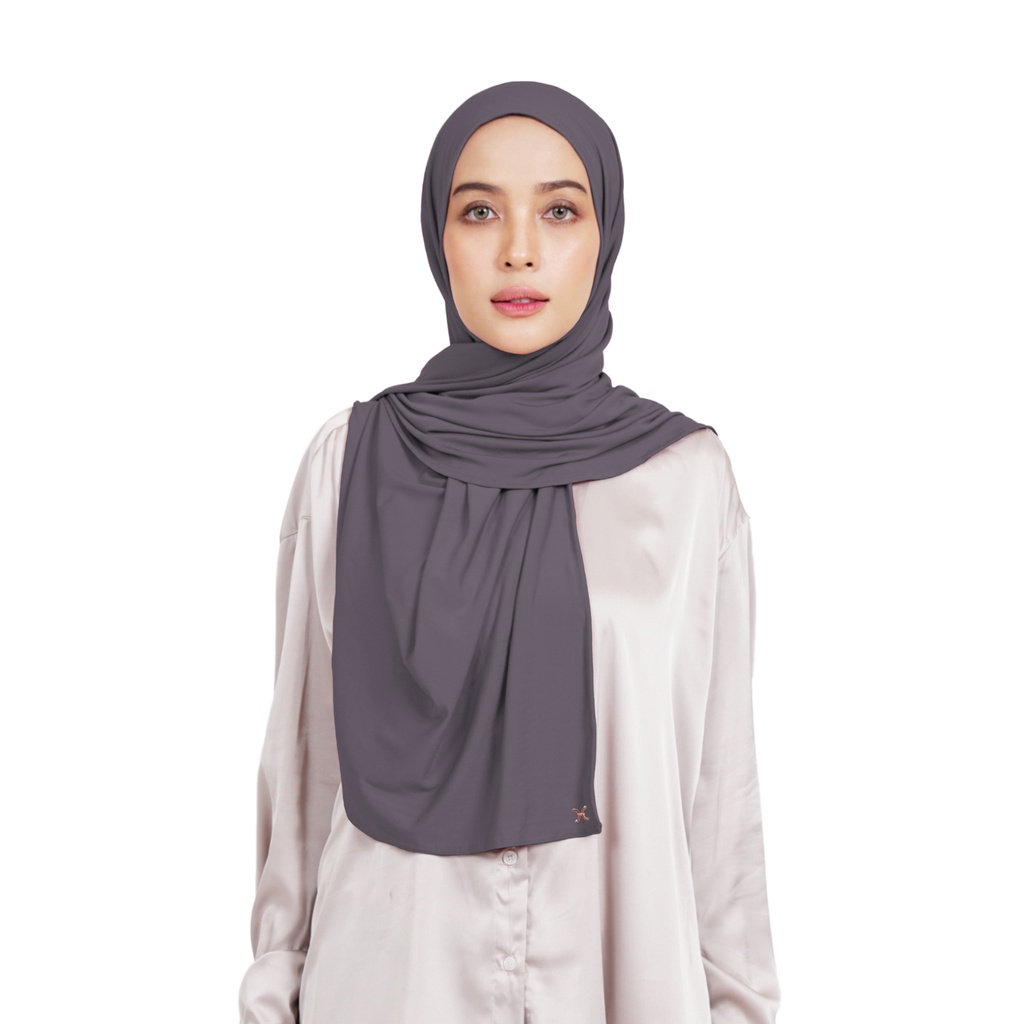 Hameeda - Hannah Instant Hijab | Jersey Bergo Pashmina-Volcano
