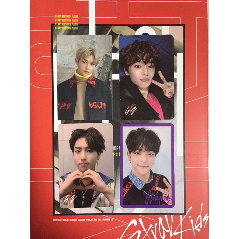 Photocard Felix I.N Jisung Woojin Stray kids miroh