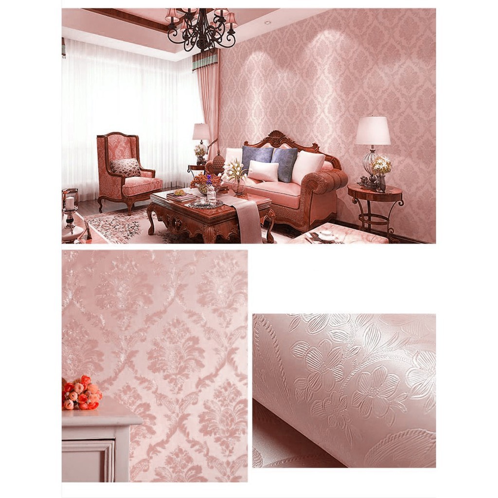 Wallpaper Sticker 81033-F4 MOTIF BUNGA / Wallpaper Sticker Termurah / 9mx45cm 81033-F4