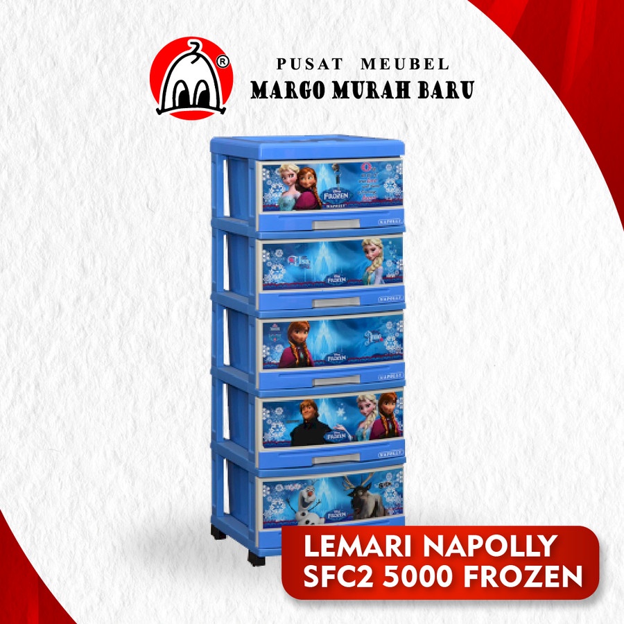 LEMARI PAKAIAN PLASTIK NAPOLLY SFC2 5000 Froz