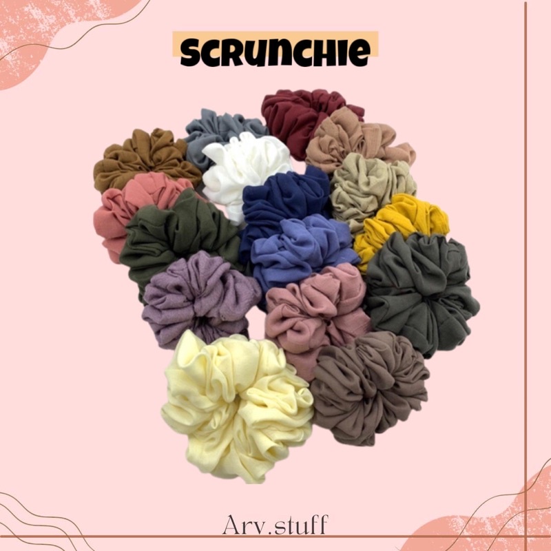 SCRUNCHIE IKAT RAMBUT / wanita ponytail rambut kain karet