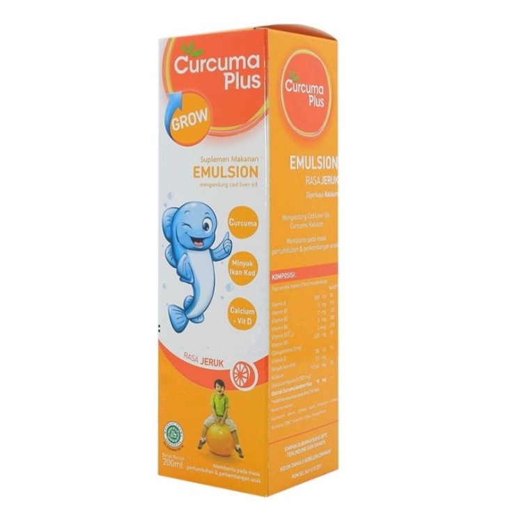 Curcuma Plus Grow Emulsion Syrup - Orange 200ml