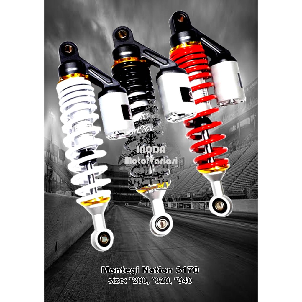 Shockbreaker belakang tabung atas motor bebek Honda, Yamaha, Suzuki