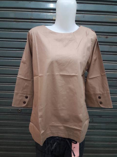 Blouse polos Katun Jepang fit to XL