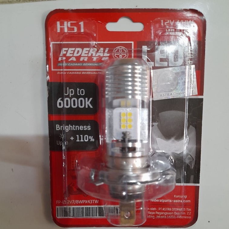 Dop Lampu Depan Led Federal Parts H6 matic HS1 H4 CBR R15 Vixion FP L12V7 / 8WPX43TW