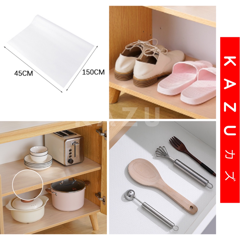KAZU KHL252 Alas Laci Lemari Meja Kulkas Transparan Non Slip Tahan Air Waterproof Mat