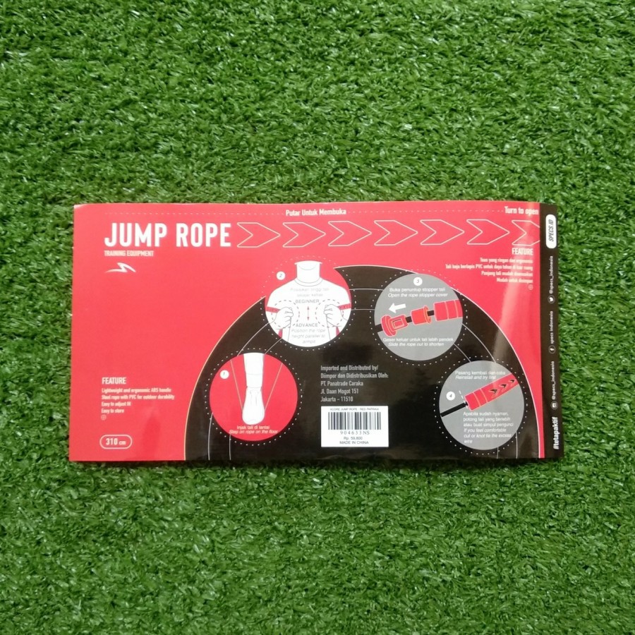 TALI SKIPPING SPECS XCORE JUMP ROPE LFGR - RED PAPRIKA