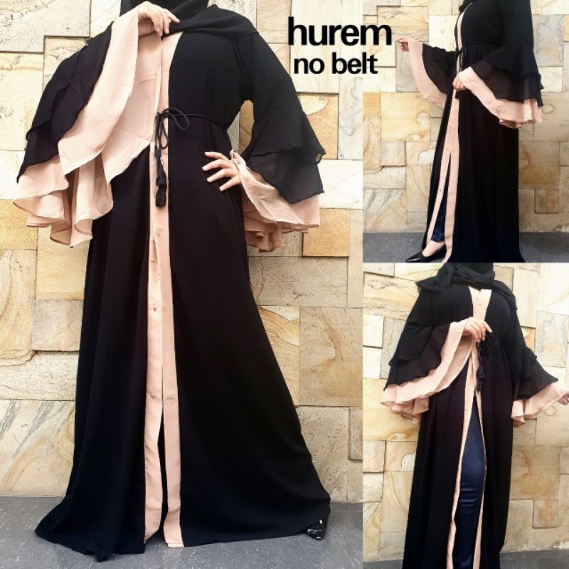 Abaya Gamis Turkey Maxi Dress Arab Saudi Bordir Zephy Turki Dubai Jalabia Hurem