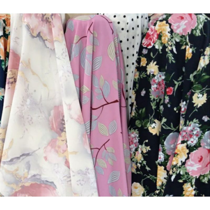 Kain Wolfis Monalisa Motif Finni Dusty Kain Meteran Kain Woolpeach Premium Grade A Shopee Indonesia