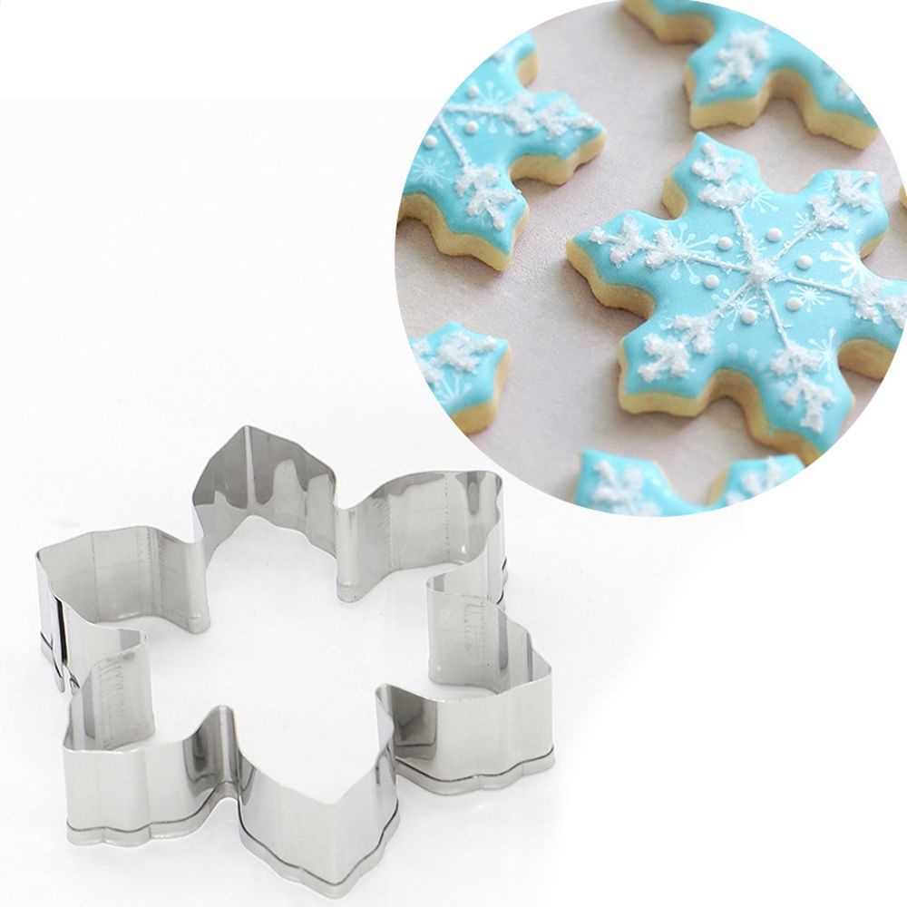 1 / 2 Pcs Cetakan Kue / Biskuit / Jahe Bahan Stainless Steel Desain Natal