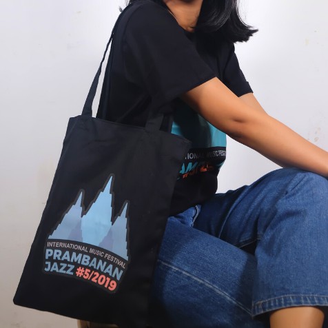 TOTEBAG PRAMBANAN JAZZ FESTIVAL 2019 CANDI HITAM