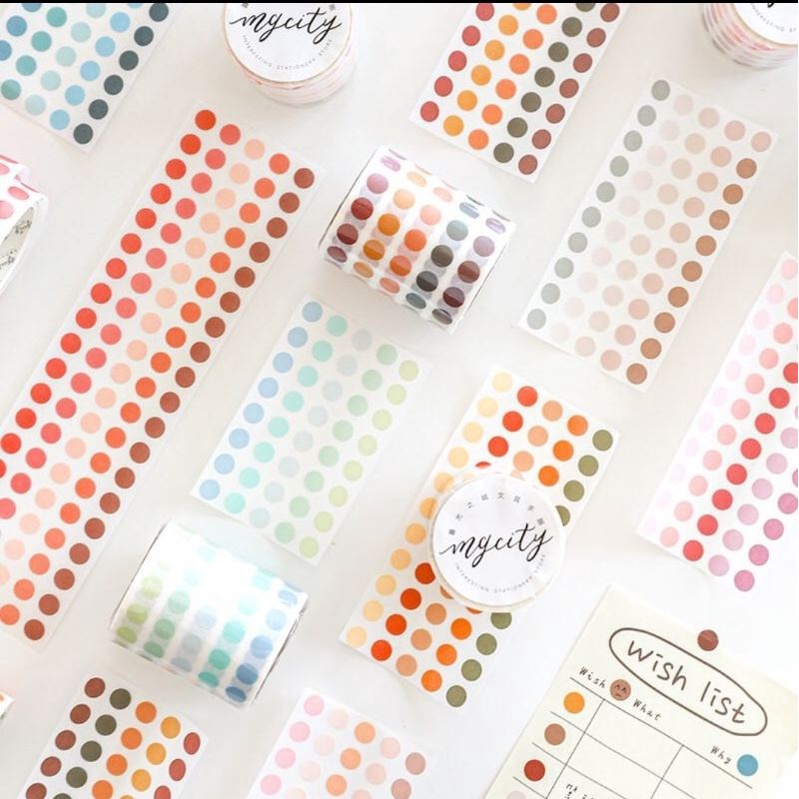 

Sharing Round Sticker | Mini Dots Sticker