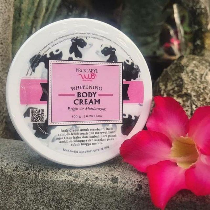WUB body cream (BLEACING)100gr / Wub Body cream (bleaching) paling ampuh mencerahkan kulit badan