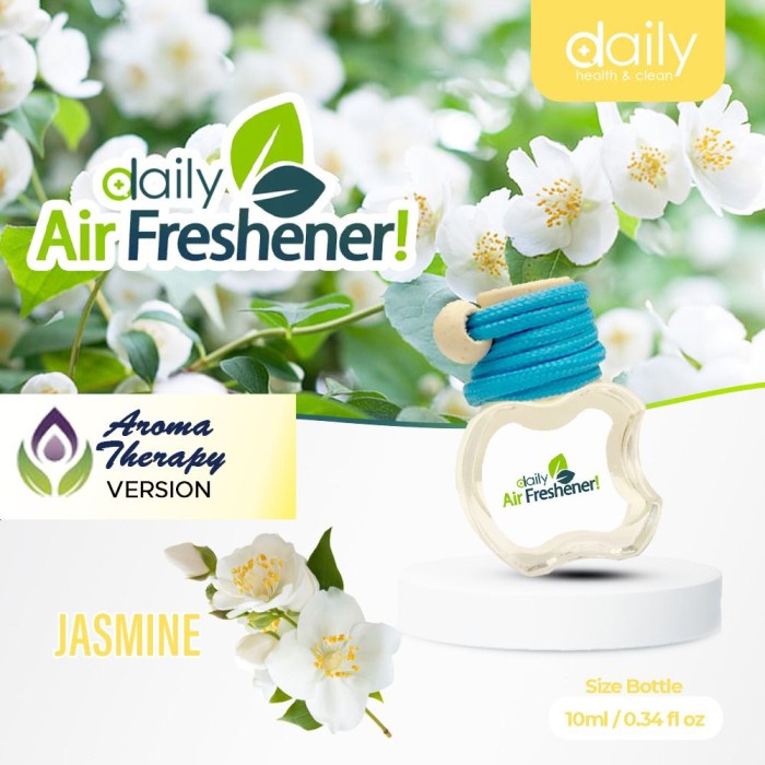 Daily Pengharum Parfum Mobil Ruangan Kamar Toilet Lemari Wc  Botol Apel 10 ml / Pewangi ruangan Mobil kamar toilet / Parfum Mobil /Pengharum Pewangi Mobil Daily Air Freshener Aroma Therapy Parfum Pewangi Mobi Pengharum Kamar Mandi Pengharum Kamar