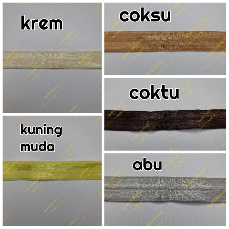 Karet Foe Polos (Karet Bandana) per meter