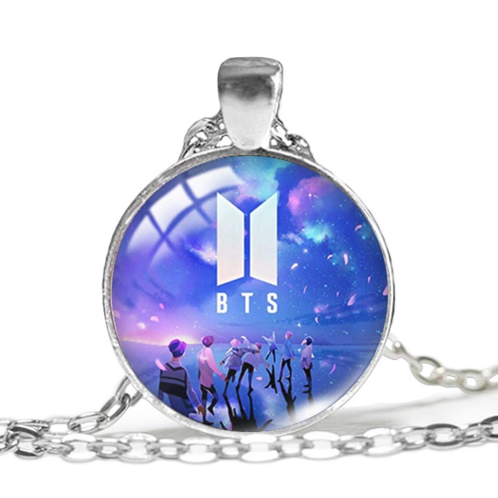 Timekey Kalung Rantai Alloy Liontin KPOP Bangtan Boys BTS Untuk Pria / Wanita E3J4