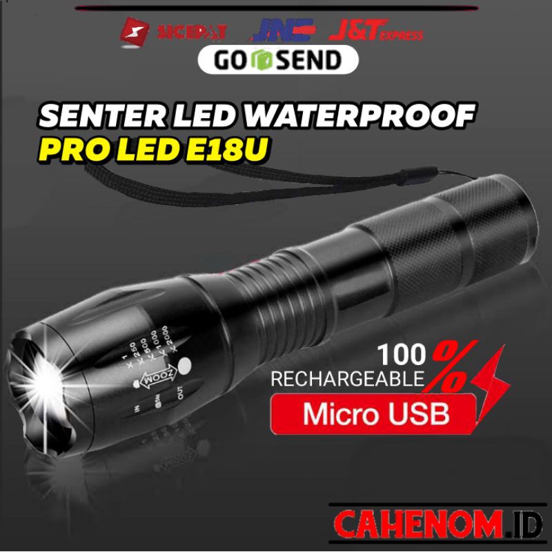 Senter LED Super Terang Waterproof