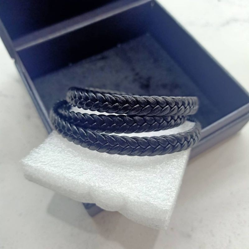 Gelang Tangan Montblanc 3 Lilit Gelang Tangan Pria Import