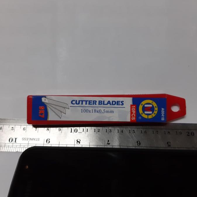 

Promo Bulan Ini Pisau Mata Cutter Blades Tajam 100 X 18 X 0.5 Mm Isi 10 Pcs Trendi