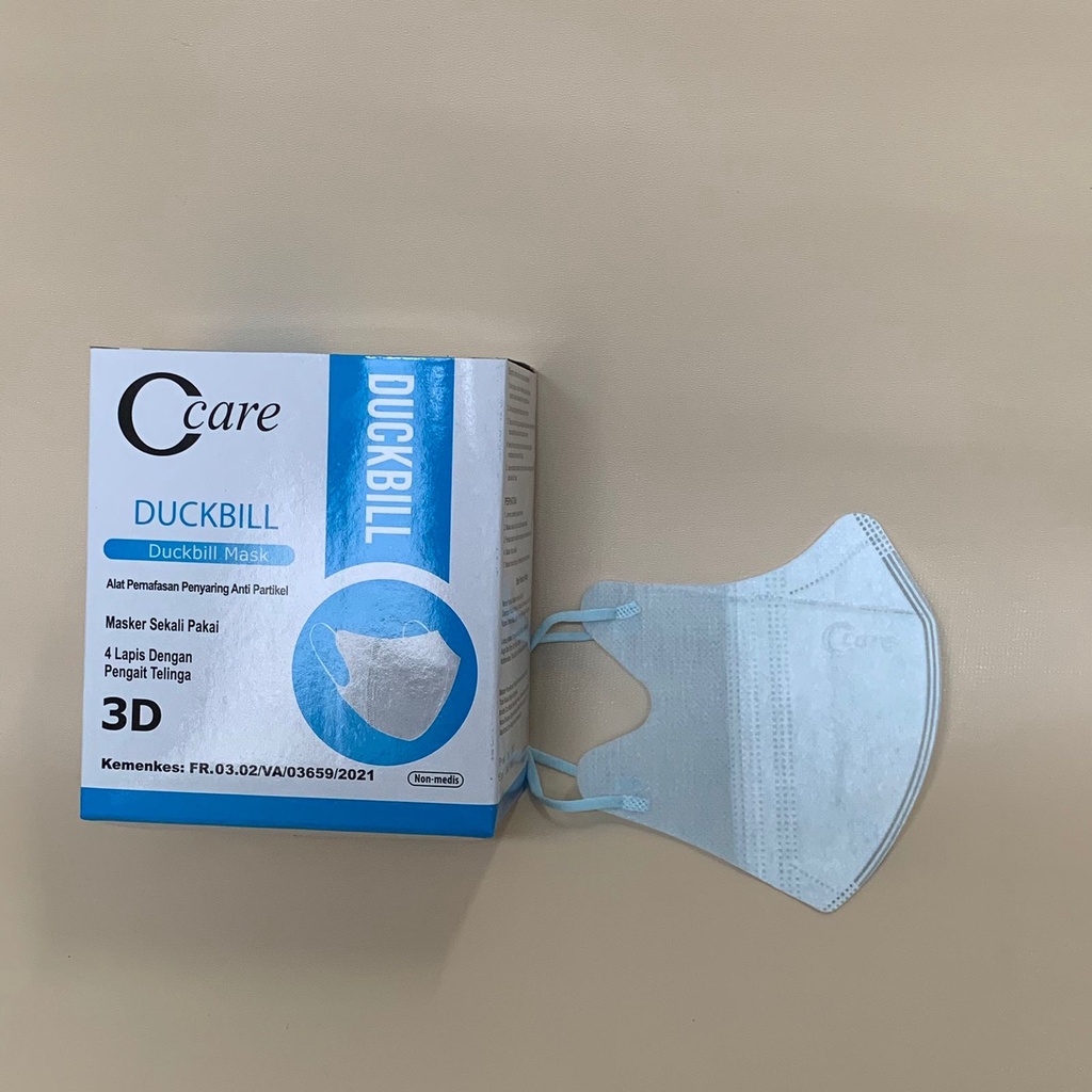 MASKER 4PLY DUCKBILL CCARE ISI 50PCS