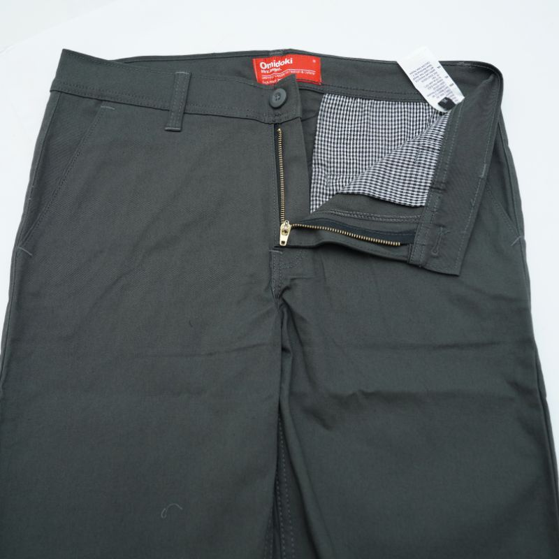 Omidoki Celana Panjang Pria Chinos Distro Dark Grey Chino Pants