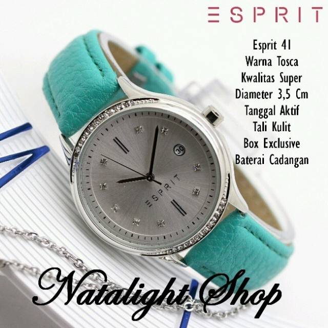 JAM TANGAN WANITA ELEGAN MEWAH ESPRIT 41 KULIT SUPER