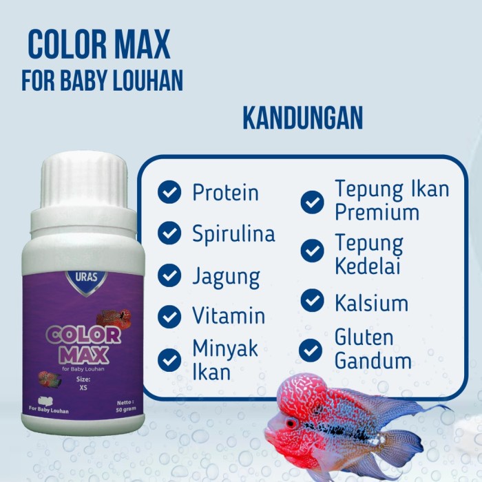 URAS - Color MAX Pelet Growth For Baby Louhan