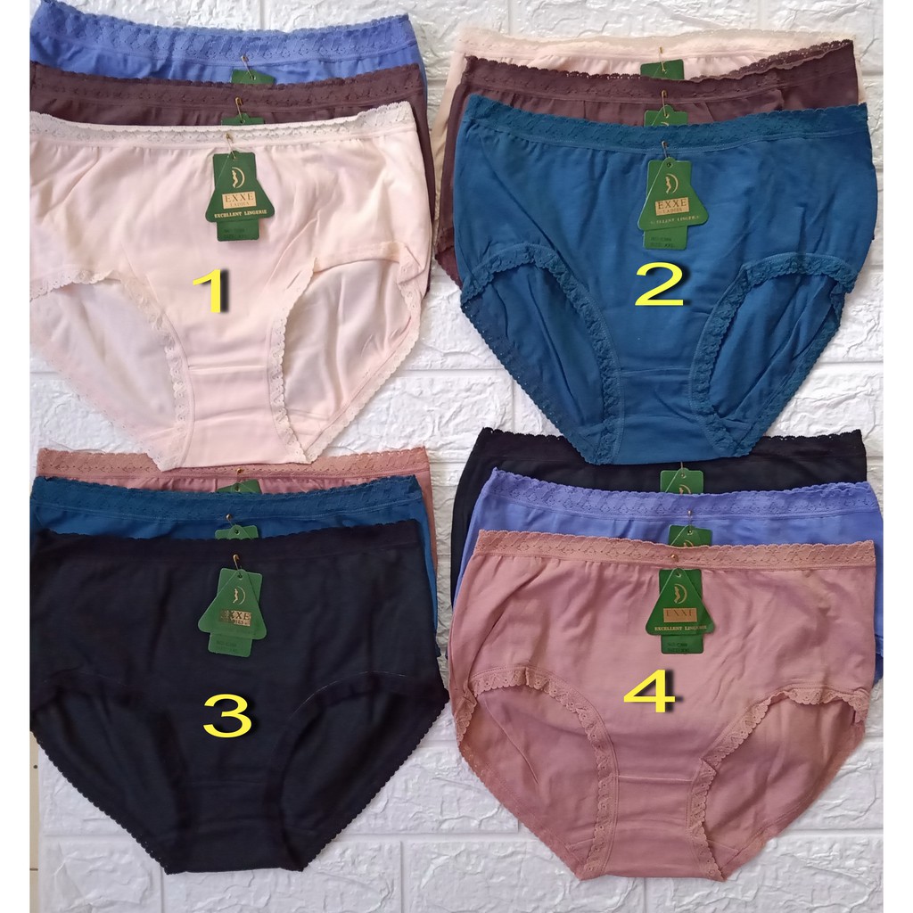 CD / Celana Dalam Exxe Ladies Renda 3 pcs