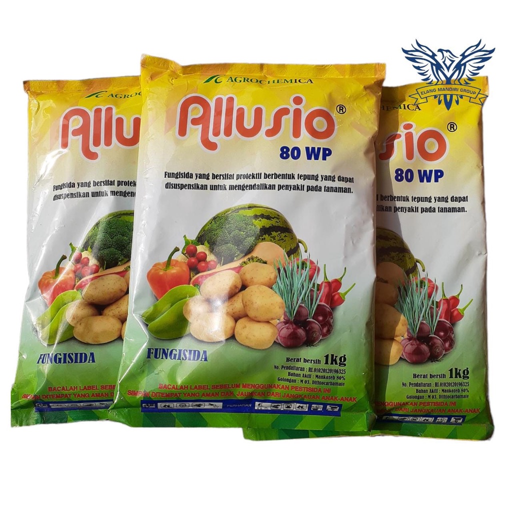 Fungsida Allusio 80WP Kemasan 1 Kg Bahan Aktif Mankozeb 80% Setara Dengan Dithane Agrochemica