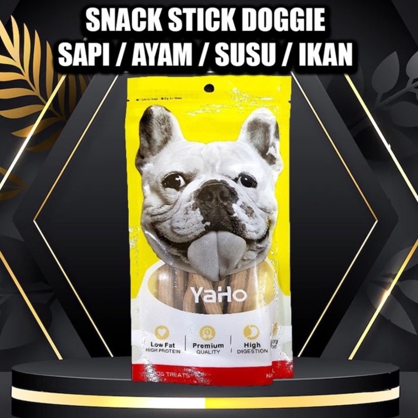 Snack Anjing Stick Dog Stick Treats Makanan Cemilan Snak Doggy Sapi Ayam Susu Ikan 100 Gram