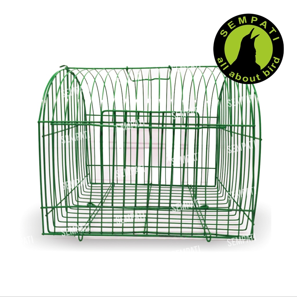 SANGKAR KANDANG BESI MINI UNTUK UNTULAN BAWA BURUNG LOVEBIRD SUGAR GLIDER HAMSTER LANDAK SMINI-HIJAU